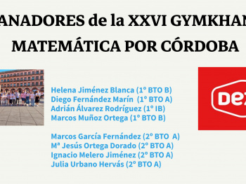Ganadores XXVI Gymkhana Matemática por Córdoba