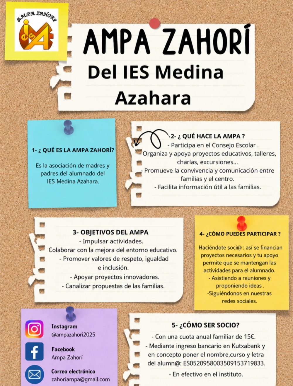 ¡Únete al AMPA del IES MEDINA AZAHARA!